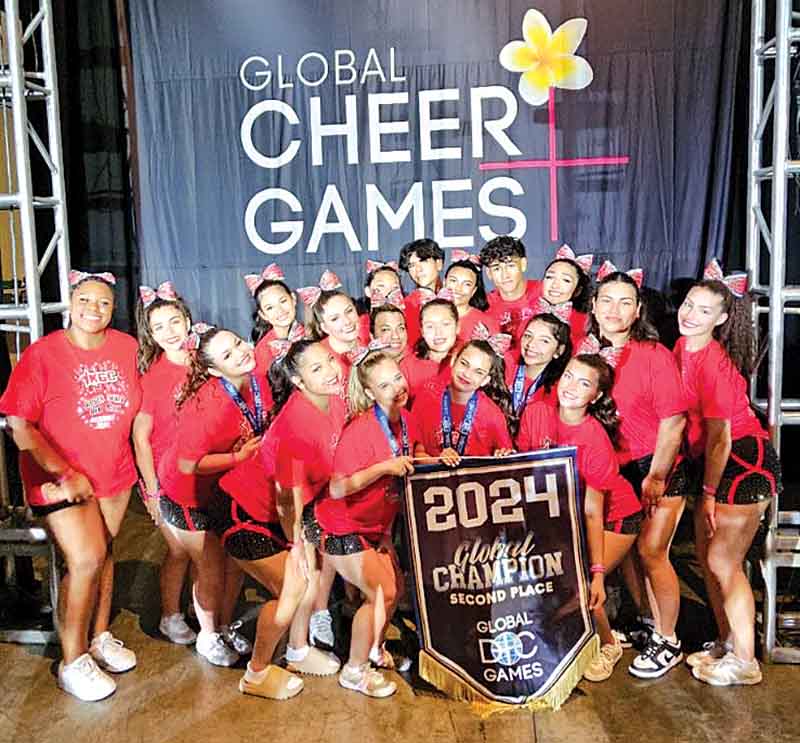 KGC Cheer says Aloha and takes second place at the Global Games in Hawaii